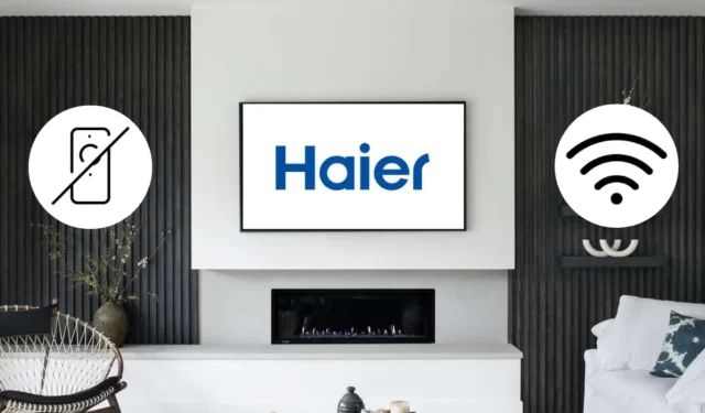 Připojení vašeho Haier TV k WiFi bez dálkového ovládání