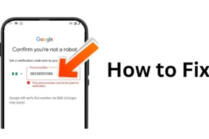 Stappen om de fout ‘Dit telefoonnummer kan niet worden gebruikt voor verificatie’ in Gmail op te lossen
