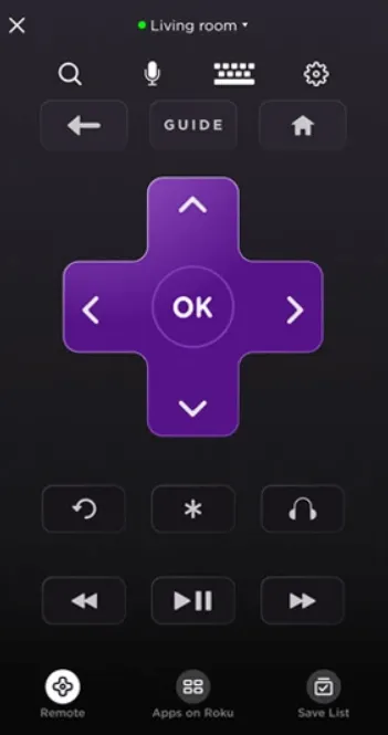 Slik tilbakestiller du Roku TV uten fjernkontroll - Roku App-grensesnittet