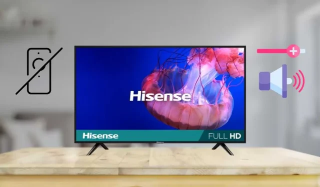 리모컨 없이 Hisense TV 볼륨 조절하기