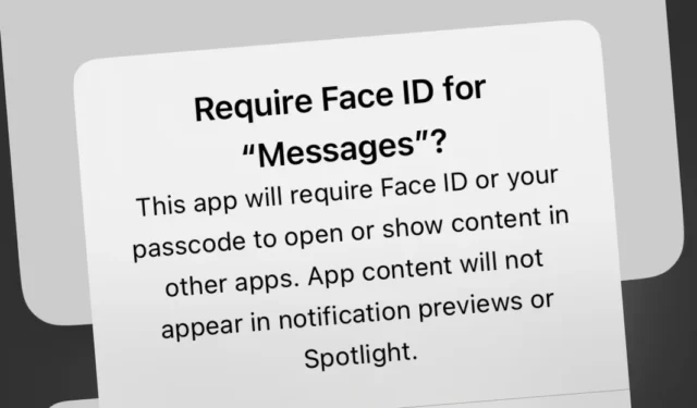 Bloccare e sbloccare l’app Messaggi tramite Face ID su iOS 18 per iPhone