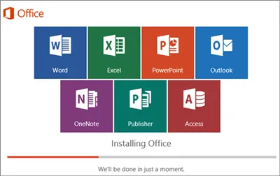 MS Office 2021 installasjonsprosess