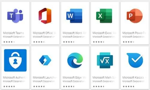 Applications Microsoft