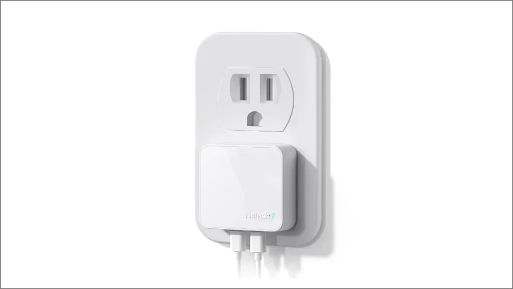 Caricabatterie Nekmit USB-C PD a doppia porta da 40 W con luce per iPhone 16 Pro