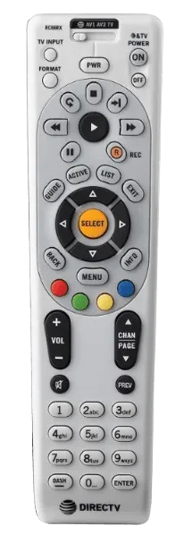 Program DirecTV Universal Remote pomocí kódů