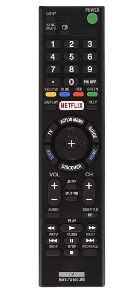 Beste universalfjernkontroll for Sony TV - RMT - TX100U Universalfjernkontroll for Sony TV