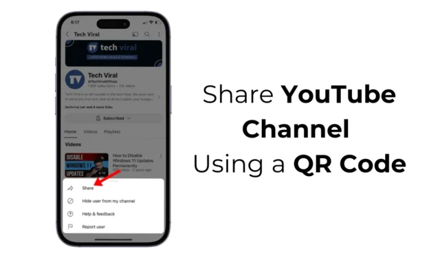 Come condividere un canale YouTube utilizzando un codice QR