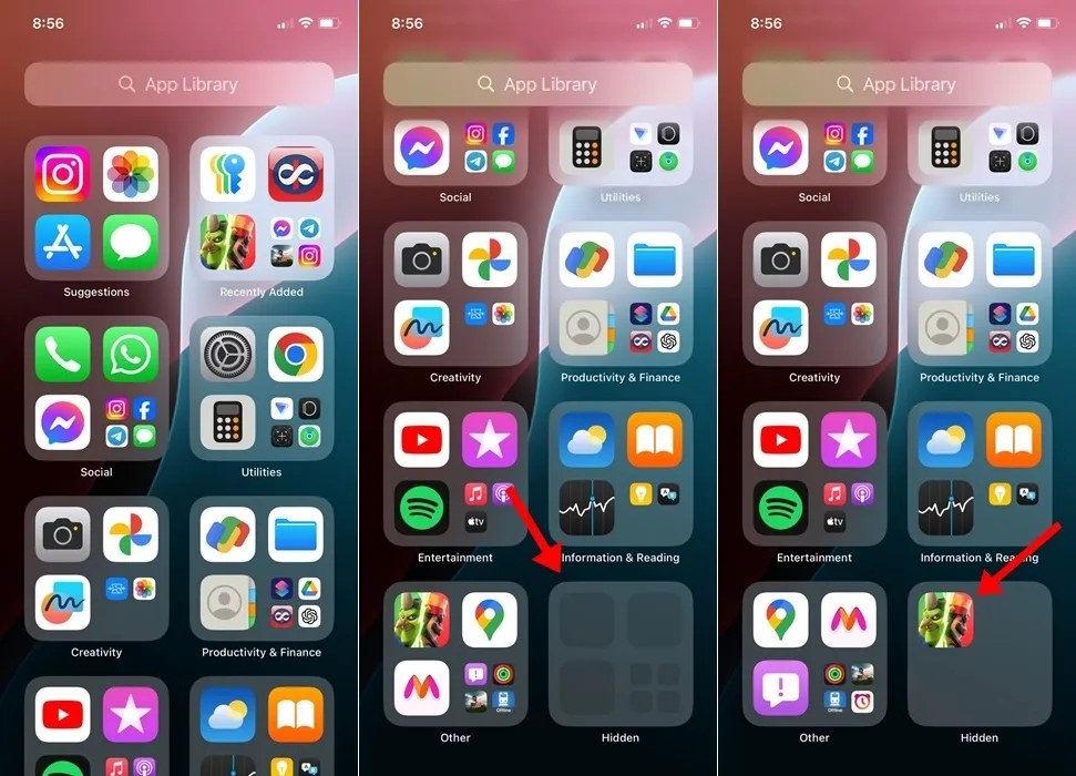 Sådan får du adgang til skjulte apps på iPhone