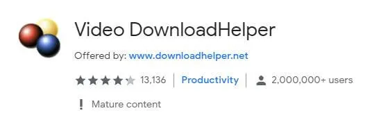 Видео DownloadHelper