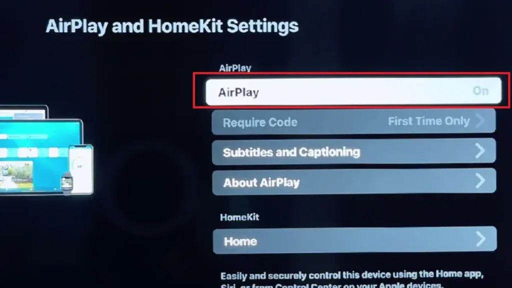 endre airplay-innstillinger i Hisense tv