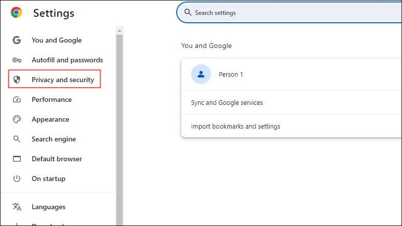 Confidentialité et sécurité dans Chrome