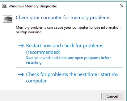 Memory Diagnostic Tool