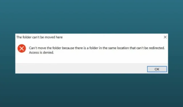 Come risolvere l’errore “Impossibile spostare la cartella” a causa di una cartella esistente in Windows 11