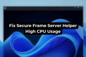 Secure Frame Server Helper로 높은 CPU 사용률 문제를 해결하는 방법