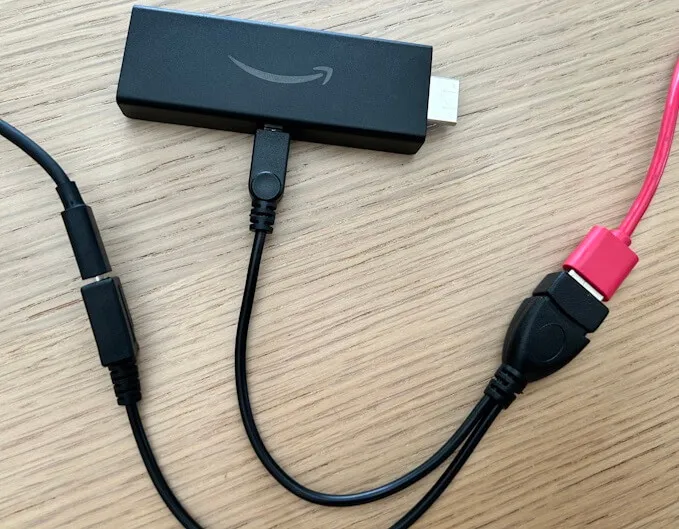 Verwenden Sie einen USB-OTG-Adapter, um eine Tastatur an Firestick anzuschließen