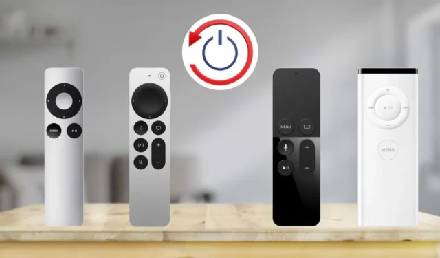 Veiledning for omstart av Apple TV-fjernkontrollen og feilsøking av problemer