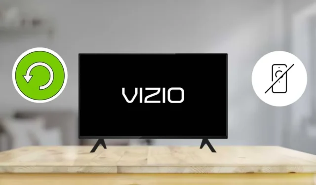 Ръководство стъпка по стъпка за рестартиране на вашия телевизор Vizio без използване на дистанционно