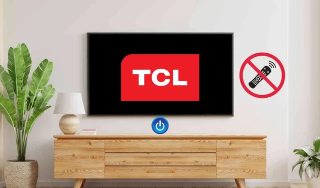 Guia para ligar sua TV TCL sem usar o controle remoto