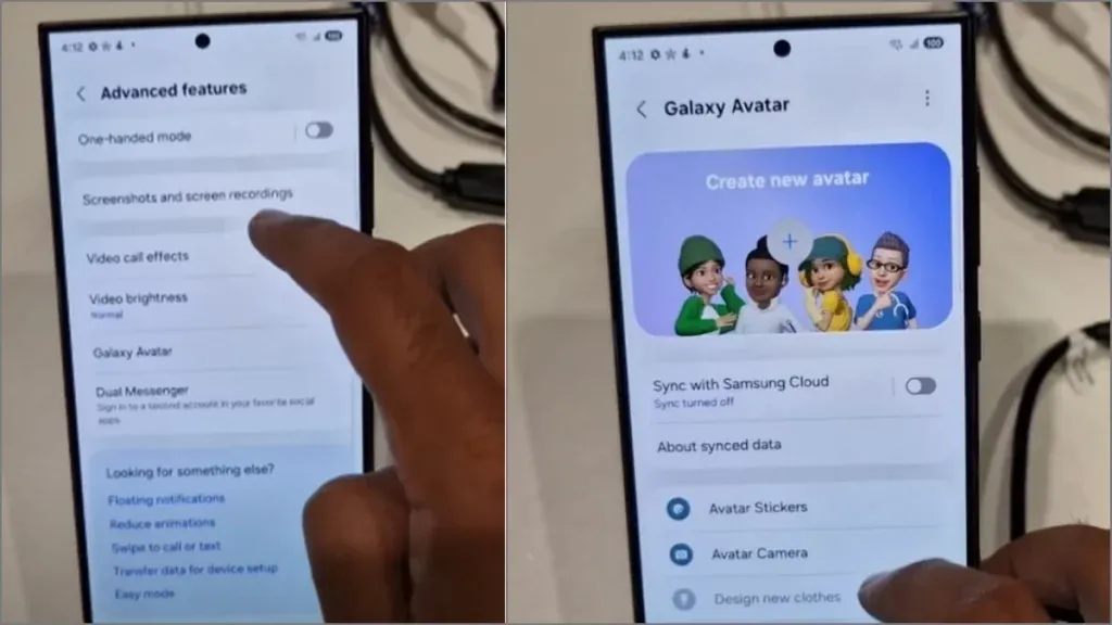 Функция Galaxy Avatar в One UI 7