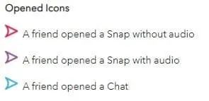 열린 아이콘은 Snapchat에서 어떻게 보입니까?