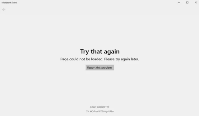 Microsoft Store で「ページを読み込めませんでした」というエラーを解決する 9 つの効果的な解決策