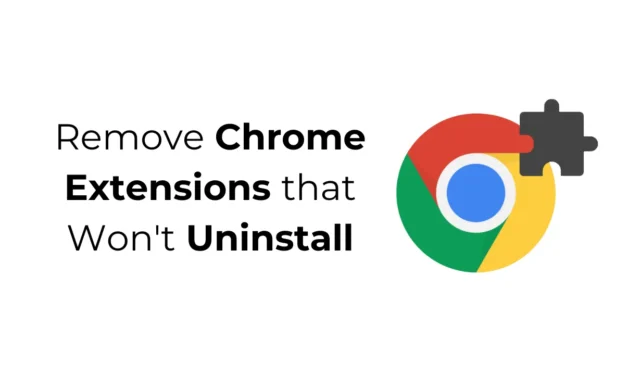 削除を拒否するChrome拡張機能をアンインストールする効果的な方法