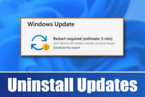 Schritt-für-Schritt-Anleitung zum manuellen Deinstallieren von Windows 11-Updates