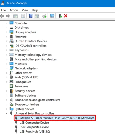 Controller Universal Serial Bus