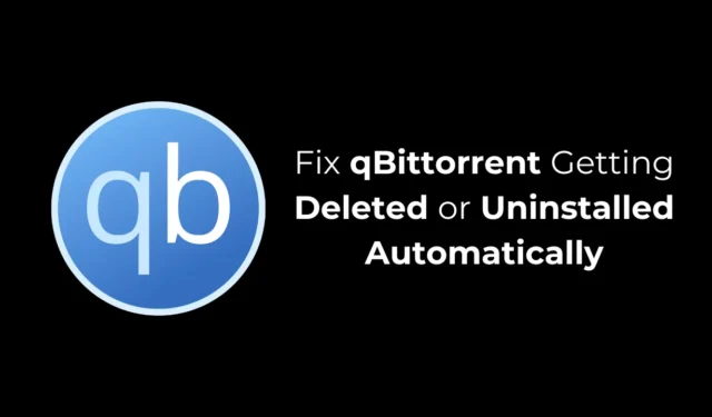 Устранение проблем с автоматическим удалением или деинсталляцией qBittorrent