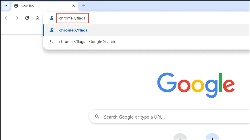 Chrome-vlaggenpagina