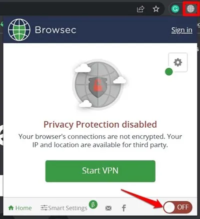 Deaktiver VPN