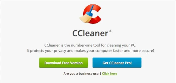 Interfaccia CCleaner