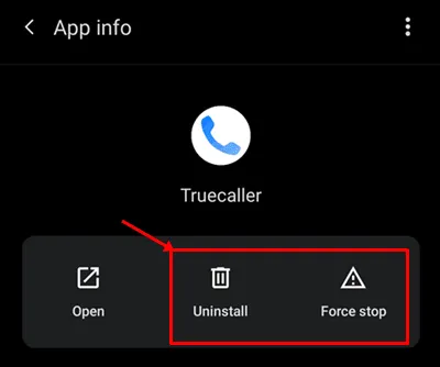 Отключить или удалить приложение TrueCaller