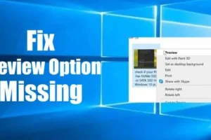 Windows 10 のコンテキスト メニューに画像プレビュー オプションが表示されない場合の修正方法
