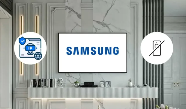 リモコンを使わずにSamsung TVのIPアドレスを見つける手順