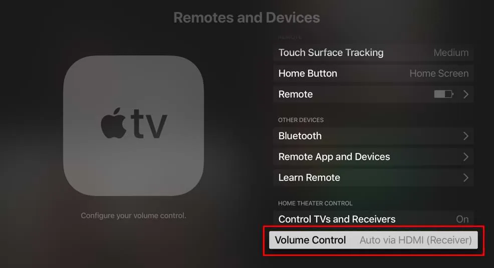 HDMI-CEC-Lautstärkeregelung