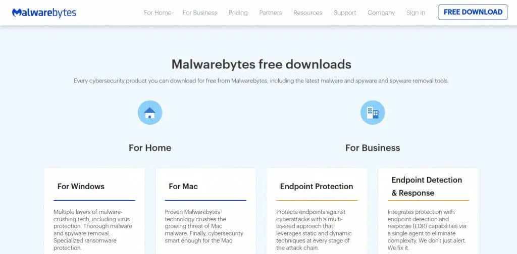 Malwarebytes を使用してダウンロードしたファイルをスキャンする