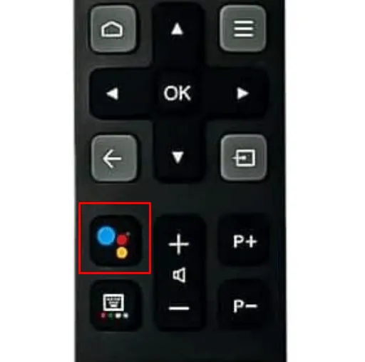 Thomson TV のリモコンが機能しない - Google アシスタント ボタンを押してください