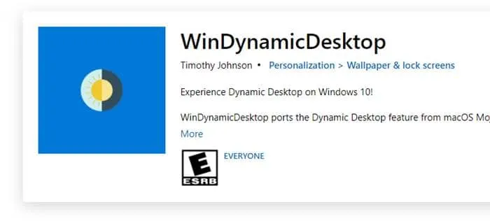 WinDynamicDesktop