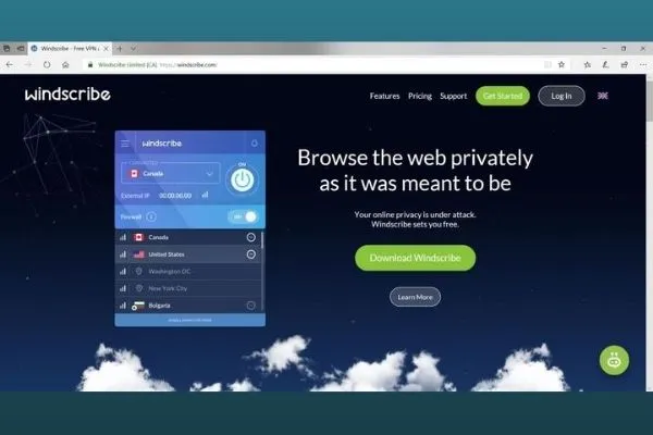 VPN-сервис Windscribe