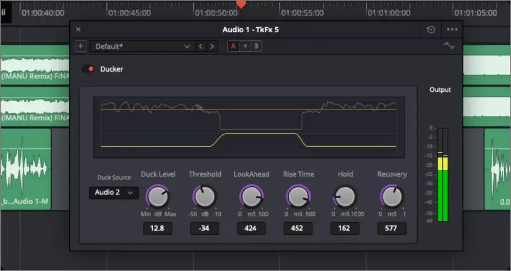 Effetti di pista Fairlight Ducker