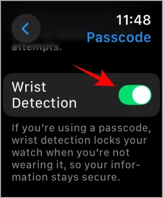 Handgelenkserkennung auf der Apple Watch aktivieren