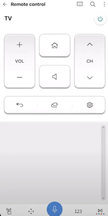 Furrion TV Remote App - ThinQ App-Schnittstelle