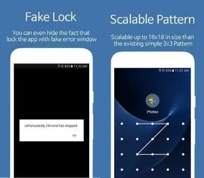 Interfaccia dell'app AppLock