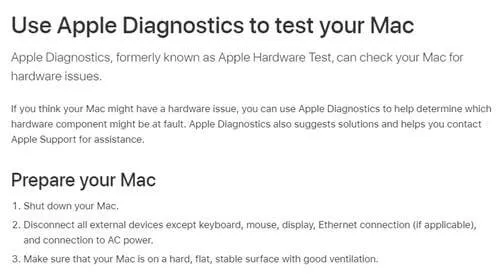 Apple Diagnosticering