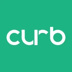 Логотип Curb, связывающий пользователей с профессиональными водителями