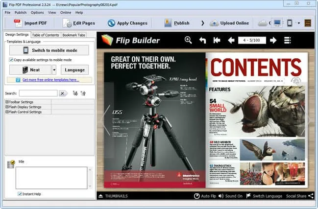 Flip Builder Twórca e-booków