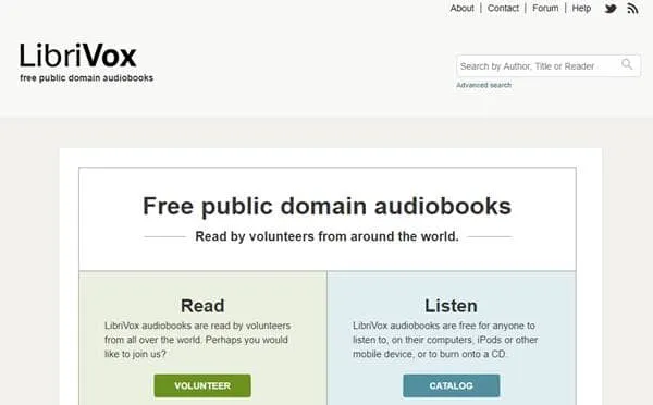 Librivox - Audiolivros conduzidos pela comunidade