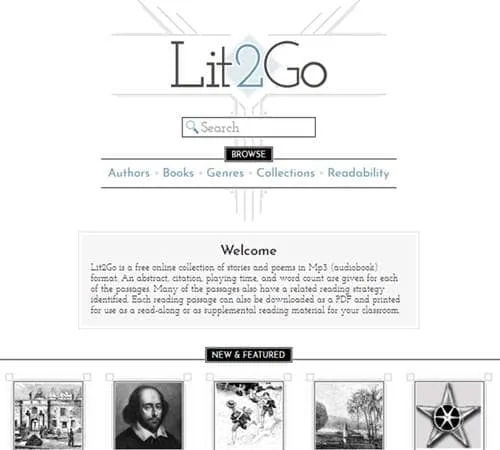 Lit2Go - Explore uma infinidade de audiolivros