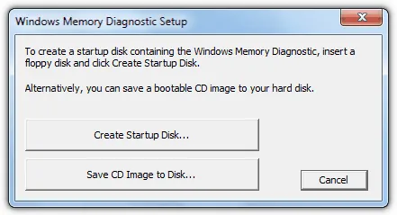 Microsoft Windows Memory Diagnostics